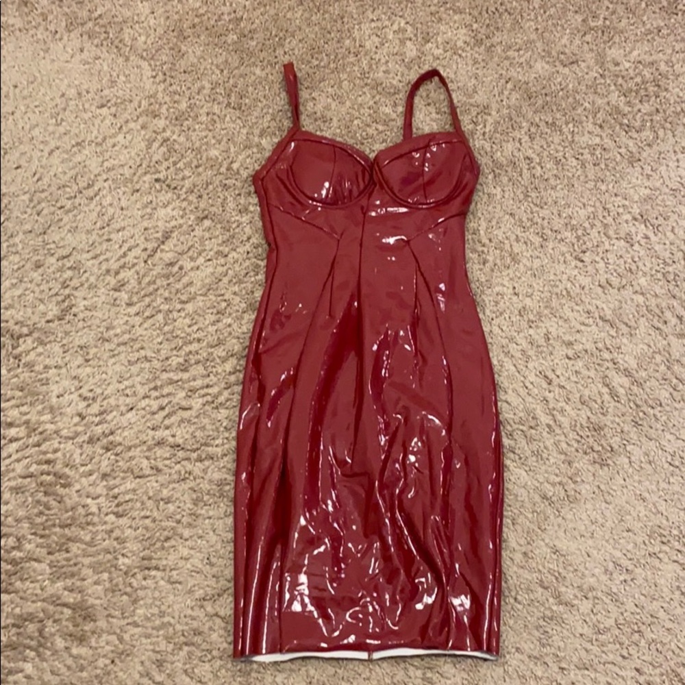 Sexy latex dress